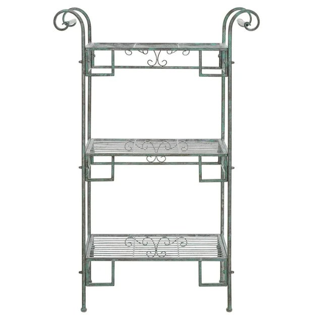 Dark Green Noreen 3 Tier Shelf - Antique Dark Green For Sale - Image 8 of 10