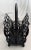 Black Boho Chic Black Painted Rattan Magazine Rack For Sale - Image 8 of 12