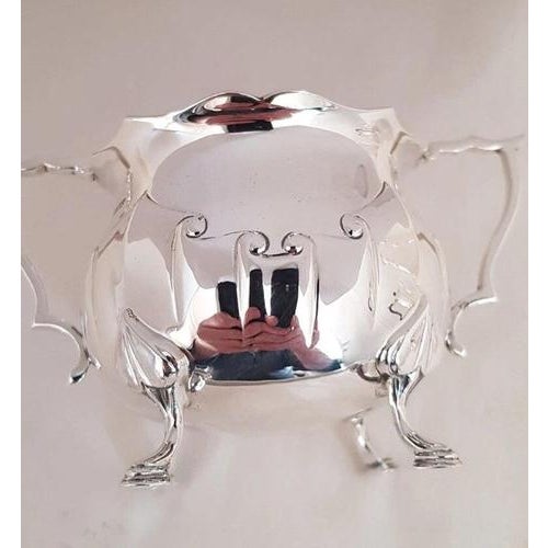 Arts and Crafts Sterling Silver Coffee Service from James Deakin & Sons, 1927, Set of 3 For Sale - Image 9 of 18