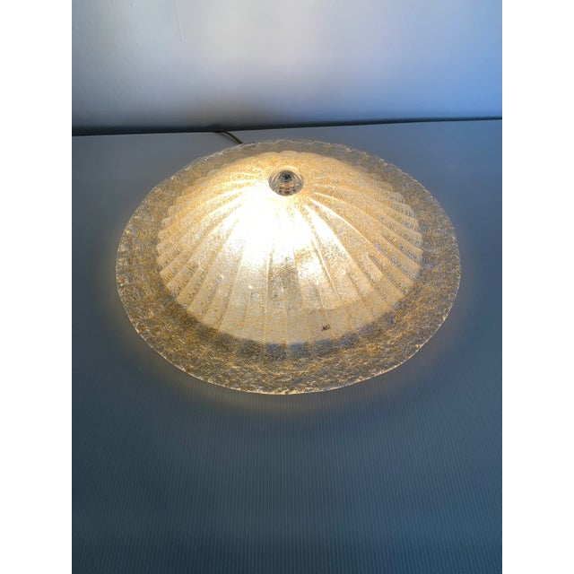 Set of 2 Contemporary Murano Glass Sputnik Chandelier Flush Mounts, Mazzega Style For Sale - Image 6 of 12