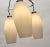 Italian Opaline Glass and Brass Triangle Ceiling Lamp, 1950s For Sale - Image 3 of 11