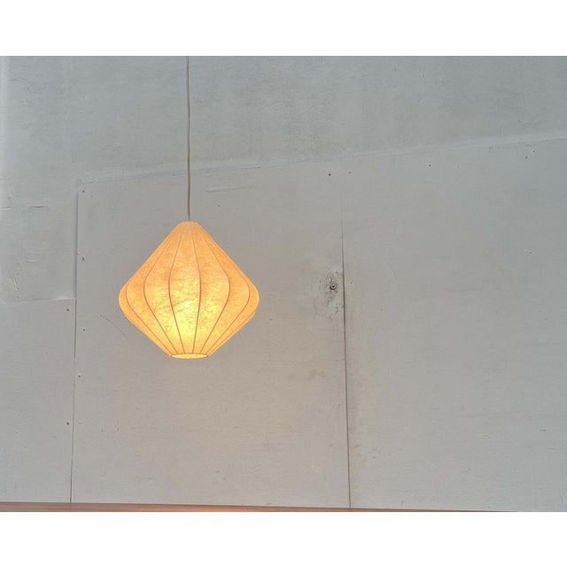 Mid-Century Modern Cocoon Pendant Lamp by Friedel Wauer for Goldkant Leuchten, Germany, 1960s For Sale - Image 9 of 18