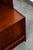 Wood Mid Century Danish Modern Credenza Bookshelf Cabinet Teak Shelves Sliding Doors For Sale - Image 7 of 12