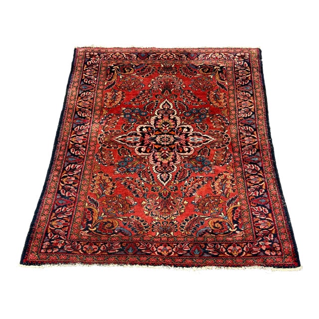 5ft 5in × 6ft 8in 1920's Turkish Hand-Knotted Area Rug For Sale