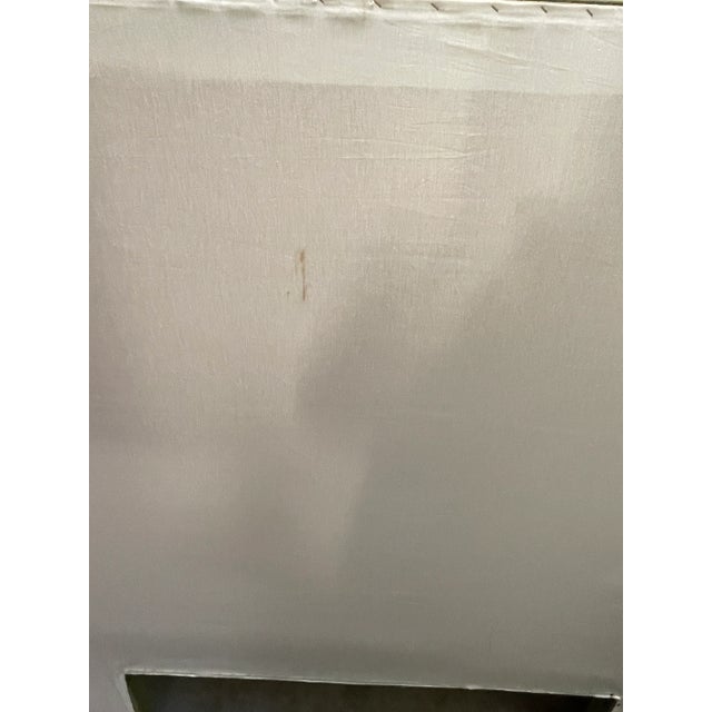 Wood 1970s Upholstered Green Queen Size Headboard For Sale - Image 7 of 9