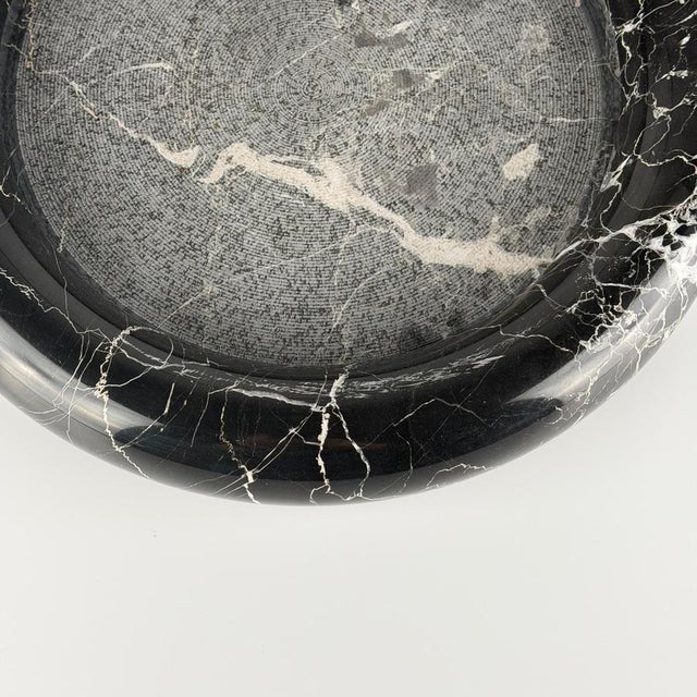 Stone Large Black Marble Centerpiece by Angelo Mangiarotti for Up & Up, 1970s For Sale - Image 7 of 11