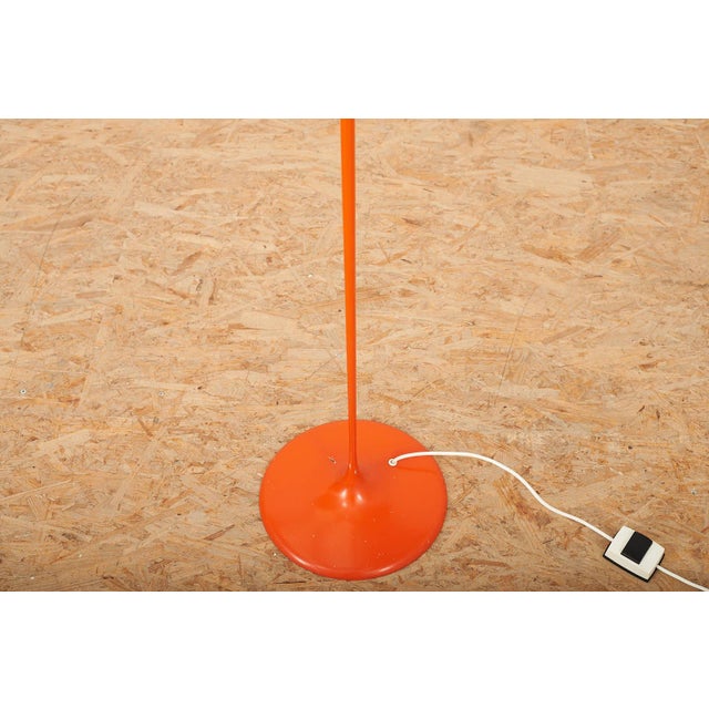 1970s Tulip-Shaped Model 41837 Lamp in Orange Metal from Bag Turgi, 1962 For Sale - Image 5 of 11