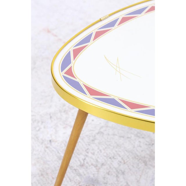 Wood Mid-Century Kidney-Shaped Plant Stand or Side Table, 1960s For Sale - Image 7 of 10