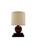 Vintage French Art Deco Wood Table Lamp, 1930s For Sale - Image 4 of 12