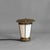 Early 20th Century brass table lamp with decorated glass insert, depicting animals of the hunt. Re-wired and tested....