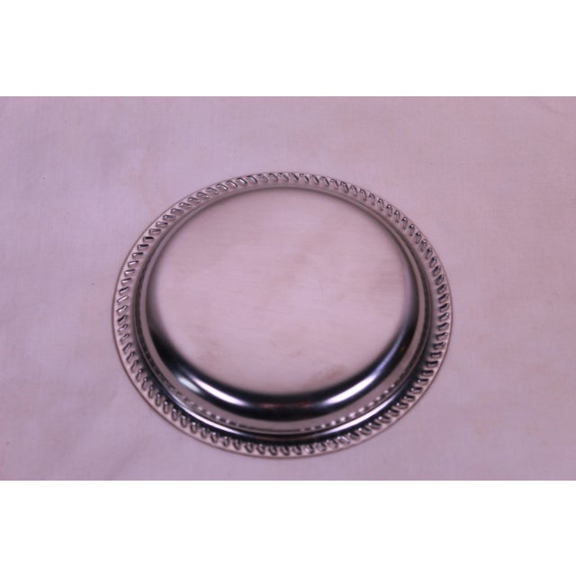 Antique Gold 24k & Stainless Steel Ornamented With the Ancient Macedonian Symbol or the “Vergina Star” Small Tray For Sale - Image 4 of 6