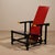 1970s Early Red and Blue Chair by Gerrit Rietveld for Cassina, Italy, 1970s For Sale - Image 5 of 11