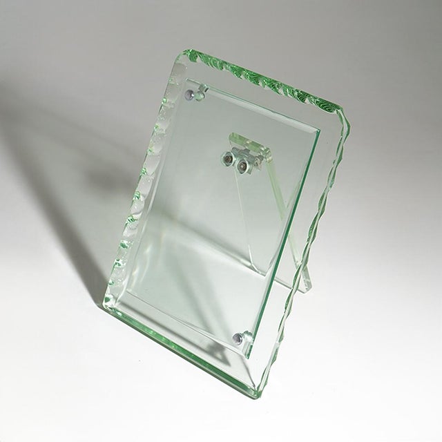 Metal Hammered Glass Tabletop Photo Frame, 1960s For Sale - Image 7 of 15
