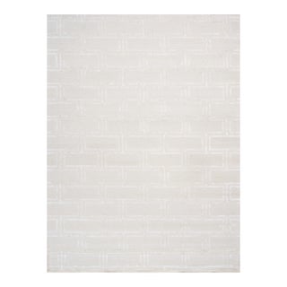 Edgy Hand-Tufted Ivory Area Rug- 8' 9'' X 11' 9'' For Sale