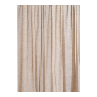 Schumacher Summit Sheer Fabric In Sandstone For Sale