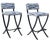 Forged Steel Counter Stools in the Style of Charleston Forge Naples, a Pair For Sale In Naples, FL - Image 6 of 10