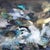 Follow Your Intuition - Cool Tone Abstract Textural Acrylic Painting on Canvas by Vè Boisvert For Sale In Los Angeles - Image 6 of 9