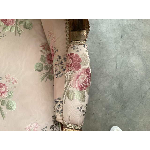 Rare Louis XVI Gold-Leaf Salon Set W/Original Silk Upholstery For Sale - Image 12 of 17
