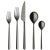 Contemporary Mepra Linea 20-Piece Flatware Set, Oro Black For Sale - Image 3 of 3