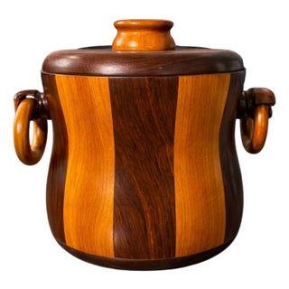 1960s Ice Bucket in Imbuia and Brazilian Hardwood, Unknown - Lot 179 For Sale