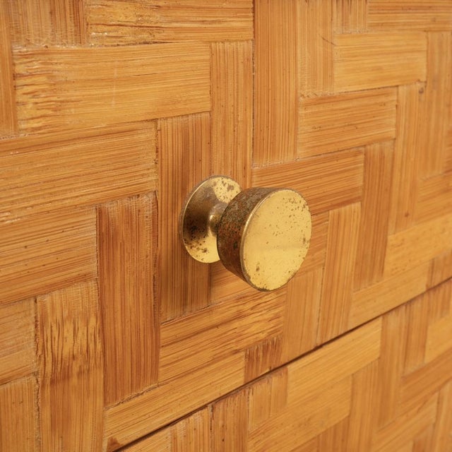 Pressed Bamboo Chest of Drawers from Vivai del Sud, 1970s For Sale - Image 4 of 18