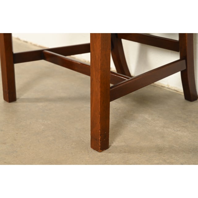 Baker Furniture Georgian Carved Mahogany Side Chair or Dining Chair For Sale - Image 10 of 13
