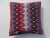 Kilim Rug Pillow Made from old turkish kilims Back side cotton and has closed with a solid hidden zipper size:16" x 16" It...