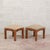 1940s Art Deco Stools in Walnut, Set of 2 For Sale - Image 5 of 13