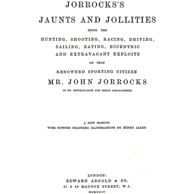 "Jorrock's Jaunts and Jollities" 1924 Jorrocks, John For Sale - Image 10 of 12