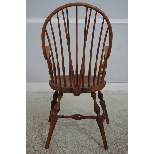 Virginia Craftsmen Mixed Wood Windsor Chair For Sale - Image 4 of 12