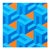 Contemporary Austin Magruder Contemporary Orange & Blue Colorful Tessellated Geometric Abstract Painting, 2024 For Sale - Image 3 of 10