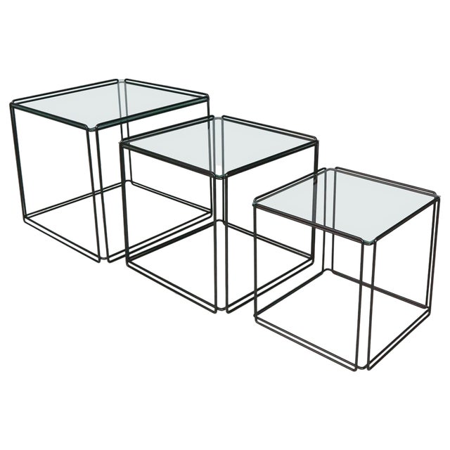 Isocele Nesting Tables by Max Sauze, 1970s, Set of 3 For Sale