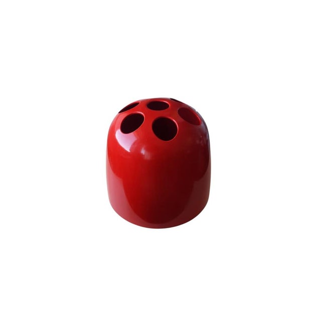 Red Dedalo Umbrella Stand by Gismondi Schweinberger for Artemide, Italy, 1960s For Sale - Image 8 of 8