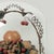 Standout 19th century English paraffin wax assemblage of fruit and nuts in a faux wicker basket, presented under a glass...