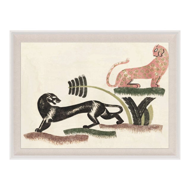 Animals Playing 1, Framed Artwork For Sale