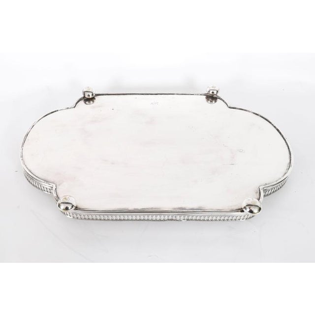 Antique Edwardian Silver-Plated Gallery Tray attributed to James Deakin, 1890s For Sale - Image 13 of 16