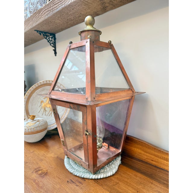 American 1960s Hollis W Fisher Edgartown Lantern For Sale - Image 3 of 9