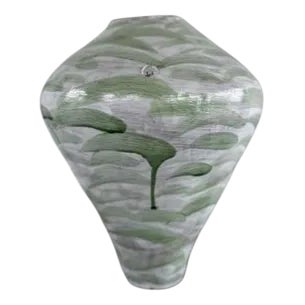 Essence of Form Brushstroke Meadow Green Handcrafted Vase by Onofrio Acone For Sale