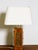 Rare table lamp by famous cabinetmakers “Ateljé Glas & Trä” from Swedish Hovmantorp.The lamp has a square base of massive...