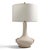 Mid-Century Modern Lotus Cream Lamp For Sale - Image 3 of 6