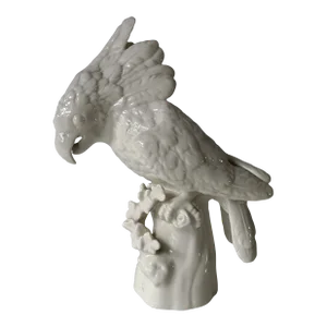 Antique Nymphenburg White Figure of a Cockatoo by Josef Wackerle C.1910