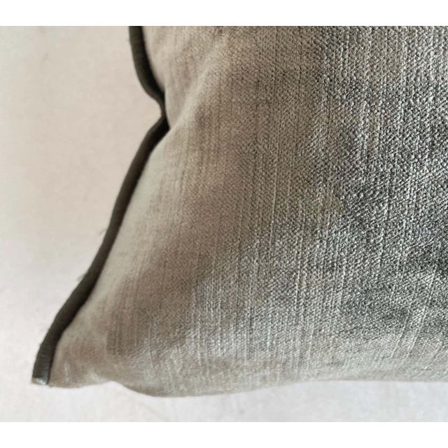 Not Yet Made - Made To Order Royal Velvet Lumbar Pillow With Insert For Sale - Image 5 of 7