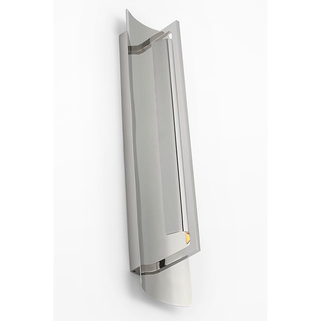 2020s Ian K. Fowler for Visual Comfort Signature Tristan 20" Reflector Sconce in Polished Nickel For Sale - Image 5 of 8