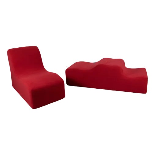 Set of Malitte Armchair and Bench Set by Roberto Sebastian Matta for Gavina, 1960s For Sale