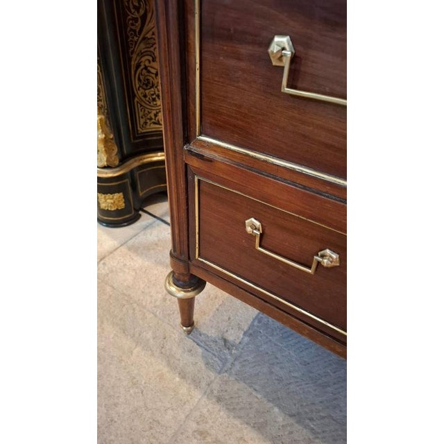 Brown Louis XVI Chest of Drawers For Sale - Image 8 of 9