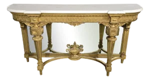 Victorian Gilt Console Table, 1850