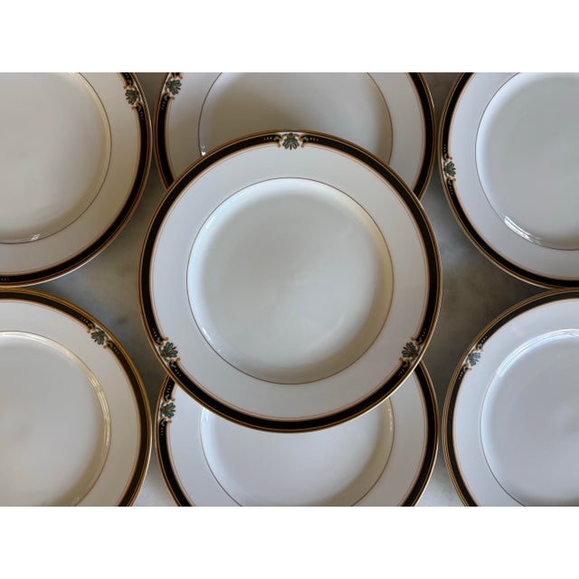 Set of 7 Strasbourg Dinner Plates by Royal Sheffield Porcelain For Sale In Austin - Image 6 of 9