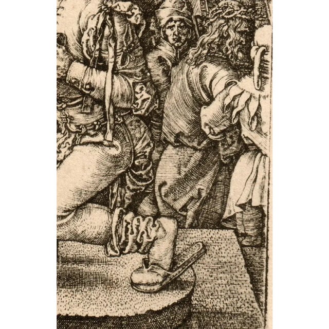Albrecht Dürer (After) | "Pilate Washing His Hands" Engraving (1512) - Antique Print For Sale - Image 4 of 8