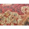 Textile 1930s Red-Green Medallion Antique Turkish Oushak Rug 12' X 23' Handknotted Wool Carpet For Sale - Image 7 of 7