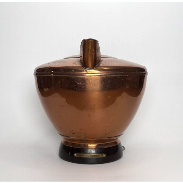 Vintage Mid Century Art Deco Style Copper Tea Pot For Sale In Houston - Image 6 of 12